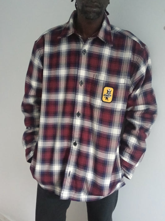 Carhartt WIP Monahan Quilted Flannel shirt jacket sz M