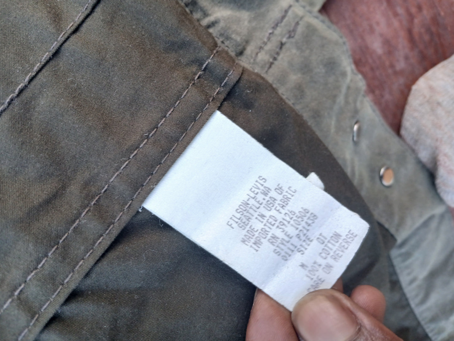 FILSON X Levis 2011 Trucker jacket. Sz M