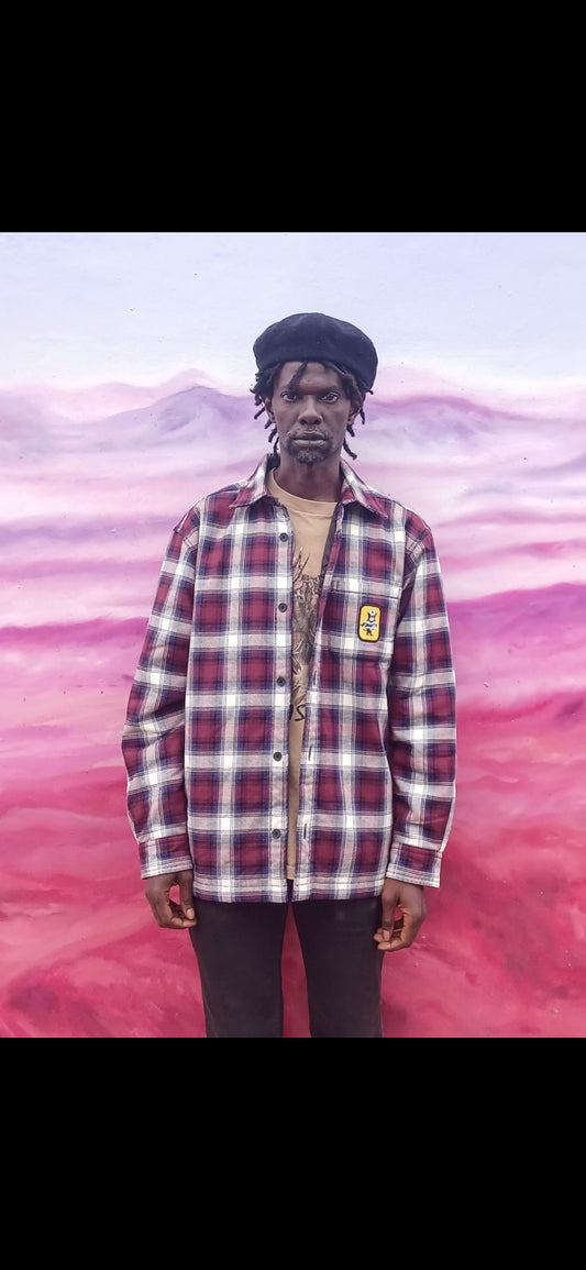 Carhartt WIP Monahan Quilted Flannel shirt jacket sz M